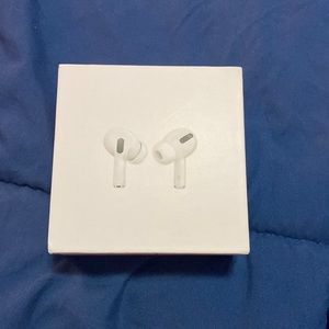 - New with box never used airpod pros with charger and box